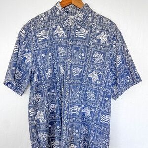 Reyn Spooner Classic Aloha Shirt Lahaina Print - L